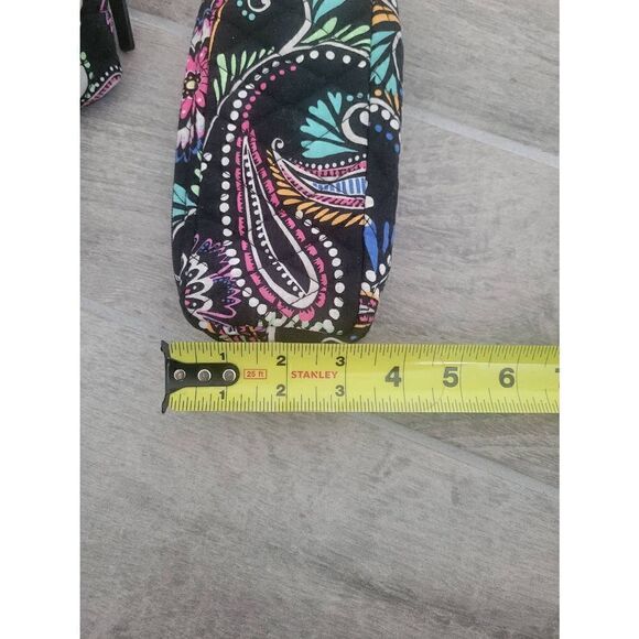 Vera Bradley Cosmetic Toiletry Set Black Paisley - Picture 3 of 9